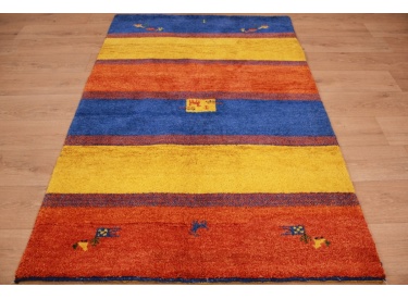 Orient Teppich "Gabbeh" reine Wolle 185x123 cm Gelb
