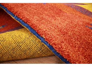 Oriental carpet "Gabbeh" pure wool 185x123 cm Yellow
