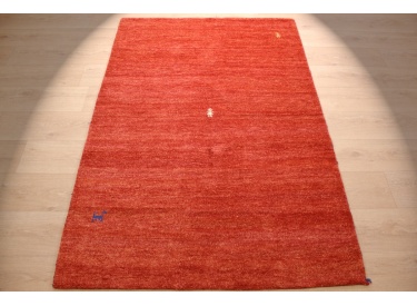 Oriental carpet "Gabbeh" pure wool 183x119 cm Orange