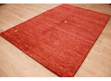Orient Teppich "Gabbeh" reine Wolle 183x119 cm Orange