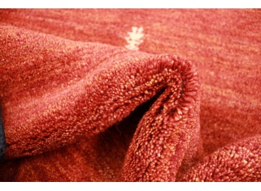 Oriental carpet "Gabbeh" pure wool 183x119 cm Orange