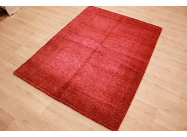 Oriental carpet "Gabbeh" pure wool 241x170 cm Red