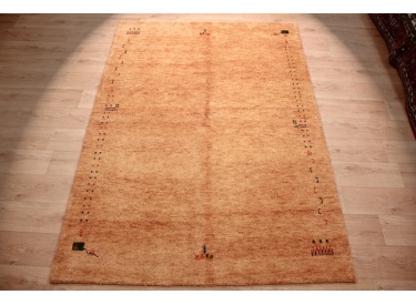 Orient Teppich "Gabbeh" reine Wolle 241x169 cm Beige