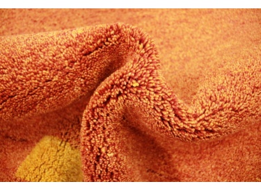 Oriental carpet "Gabbeh" pure wool 186x125 cm Orange