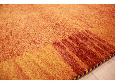 Oriental carpet "Gabbeh" pure wool 186x125 cm Orange