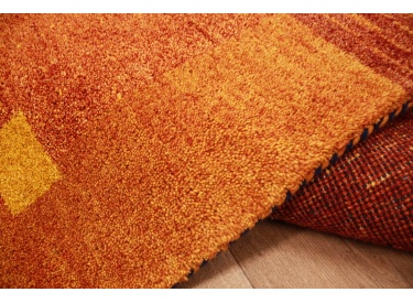 Orient Teppich "Gabbeh" reine Wolle 186x125 cm Orange