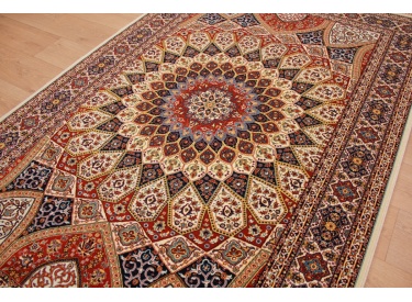 Classic oriental carpet Keramat 230x160 cm Beige