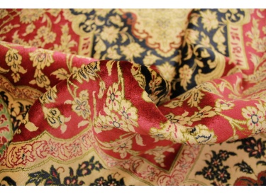 Persian carpet Qum pure Silk 205x135 cm