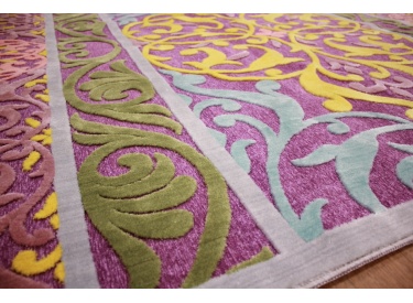 Modern oriental carpet Exir 300x200 cm Gray-Purple