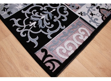 Modern oriental carpet Exir 300x200 cm Black