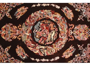 Klassischer Orientteppich Keramat 150x100 cm Braun
