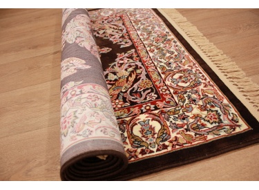 Classic oriental carpet Keramat 150x100 cm Brown