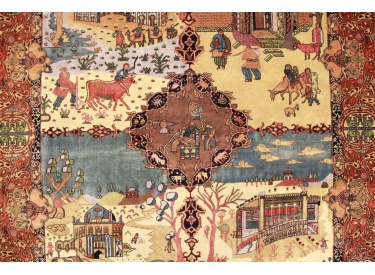 Orientteppich Keschan reine Wolle 211x154 cm