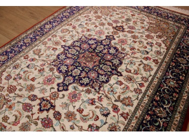 Persian Qum pure Silk rug 158x108 cm Beige