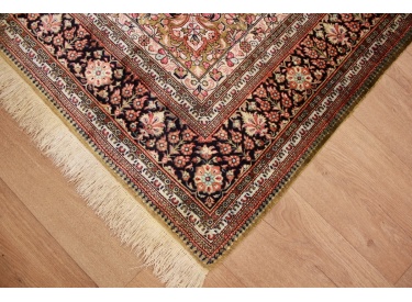 Persian carpet "Ghom" pure Silk rug 200x133 cm