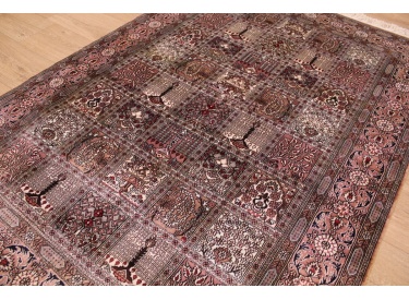 Hand-knotted Oriental carpet "China" pure silk 186x127 cm