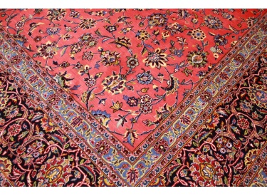 Persian carpet "Kashan" pure wool 425x300 cm Red