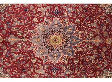 Antique Persian carpet Isfahan Seirafian 238x142 cm Red