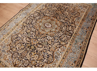 Old Persian carpet Gom pure Silk rug 218x135 cm