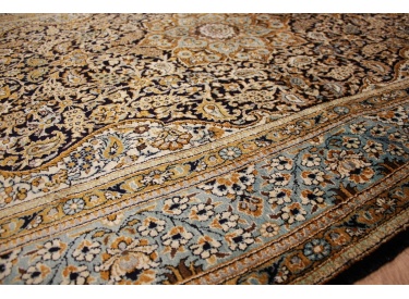 Old Persian carpet Gom pure Silk rug 218x135 cm