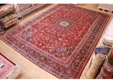 Oriental Persian carpet "Kashan" oversize 520x370 cm red