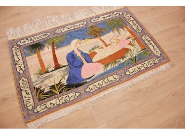 Perser Teppich "Tabriz" Bilderteppich 142x87 cm