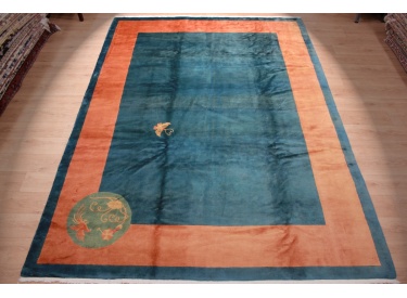 Oriental carpet "China" 355x250 cm Green
