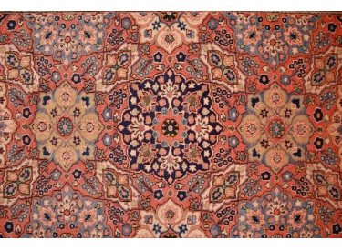 Antic Persian carpet Kashan Wool 197x130 cm Red
