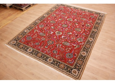 Persian carpet "Ghom"  virgin wool 340x251 cm Red