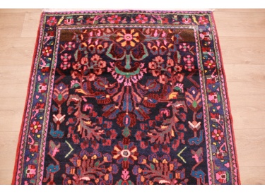 Old Persian carpet Lilian 305x115 cm dark blue