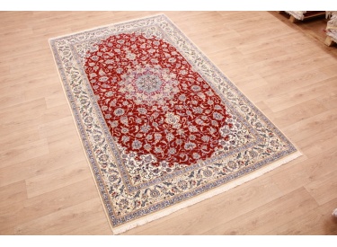 Persian carpet "Nain" 6la with Silk 242x175 cm