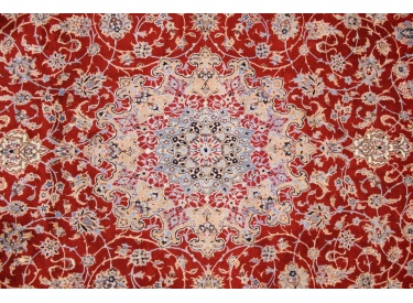 Persian carpet "Nain" 6la with Silk 242x175 cm