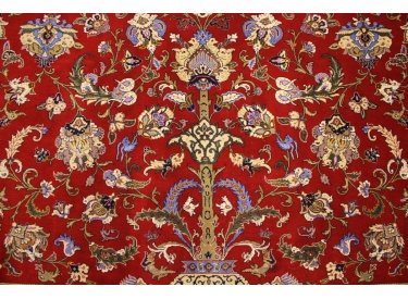 Persian carpet "Ghom"  virgin wool 318x218 cm Red
