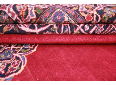 Persian carpet "Kashan" pure wool 452x306 cm Red