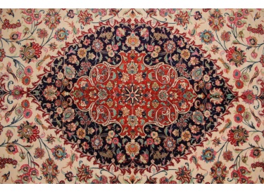 Persian carpet Ghom pure silk 297x203 cm Beige