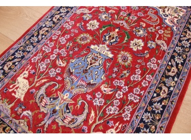 Persian carpet "Isfahan" with silk 108x73 cm