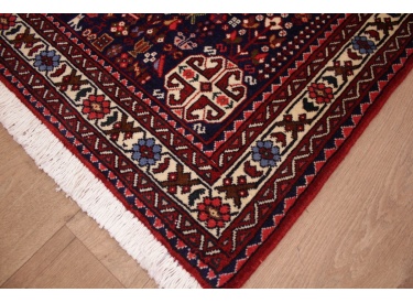 Persian carpet "Ghashghai" wool  147x105 cm Red