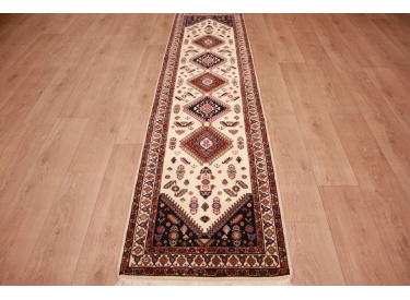 Persian carpet "Ghashghai" runner 270x65 cm Beige