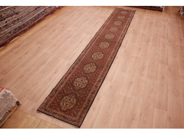 Runner Persian carpet "Bidjar" 498x76 cm Red