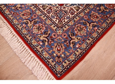 Perser Teppich Isfahan mit Seide 162x105 cm Rot