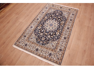 Persian carpet "Nain" 9la with natural silk 210x128 cm