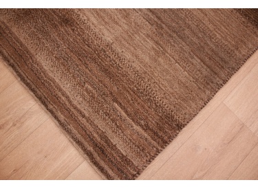 Nomadic Persian carpet Gabbeh wool 200x150 cm Brown