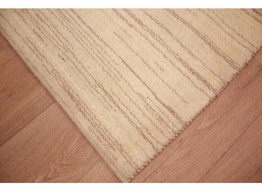 Nomadic Persian carpet Gabbeh wool 241x173 cm Beige