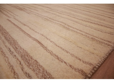 Nomadic Persian carpet Gabbeh wool 241x173 cm Beige