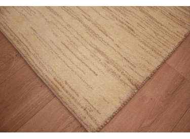 Nomadic Persian carpet Gabbeh wool 237x176 cm Beige