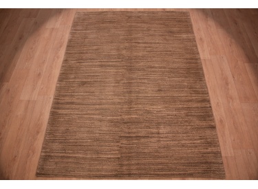 Nomadic Persian carpet Gabbeh wool 233x169 cm Brown