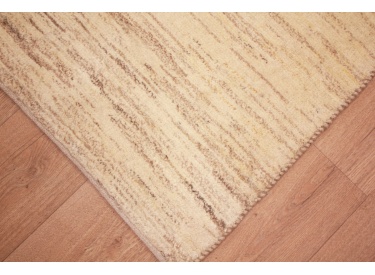 Nomadic Persian carpet Gabbeh wool 215x155 cm Brown