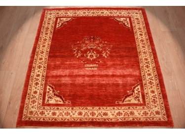 Nomadic persian wool carpet Kashkouli 148x135 cm Red