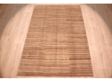 Nomadic Persian carpet Gabbeh wool 237x160 cm Brown