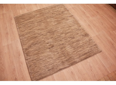 Nomadic Persian carpet Gabbeh wool 194x155 cm Beige/Brown